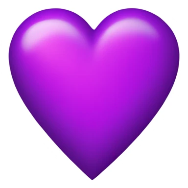 Neon purple heart sticker