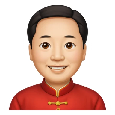 Mao zedong happy sticker