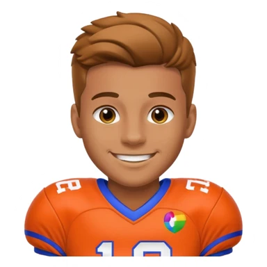 A LGBTQ football player sticker