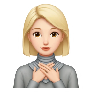 women with hands around her neck  sticker