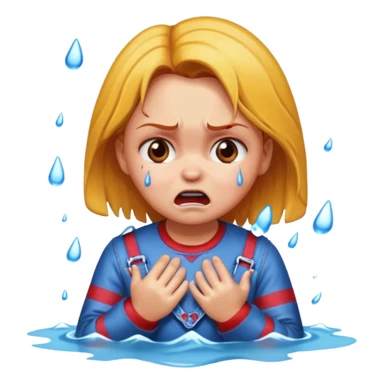 Girl name chucky crying and flooding the place, her name must be written  sticker