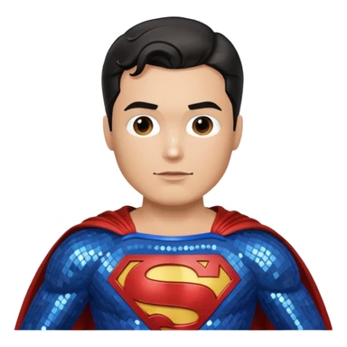 Superman with Sequin Outfit sticker