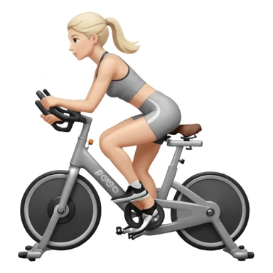 Bicycles Ergonomic bicycle of gym: seated white woman sticker