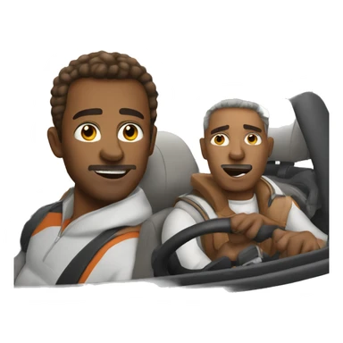 daddy in sportscar sticker