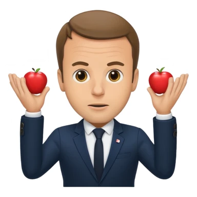Macron entrain de faire caca sticker