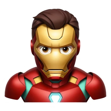 Iron man pinching loki on face  sticker