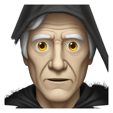 palpatine under a black hood sticker