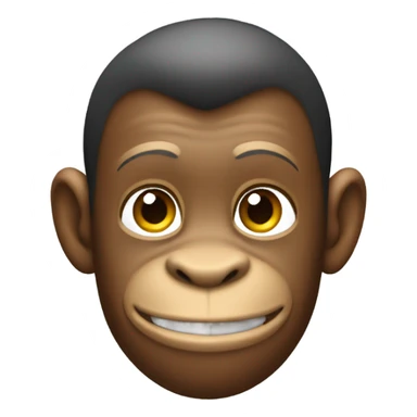 Monkey with a MASSIVE low taper fade sticker