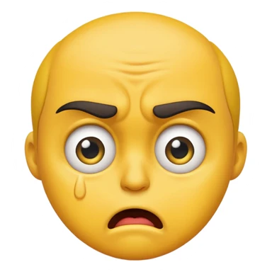 Angry pleading emoji sticker