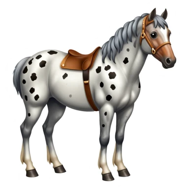 An appalosa horse sticker