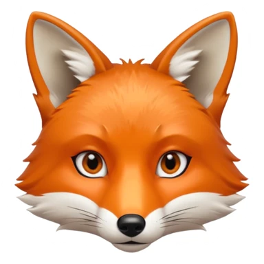 fox face sticker