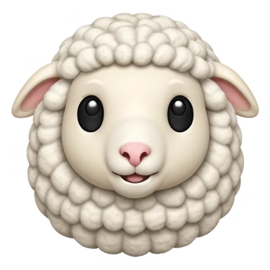 Sheep 3D emoji png sticker