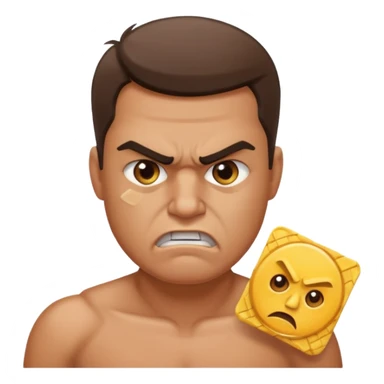 a chip on a mans shoulder sticker