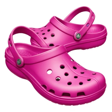 Fusica pink crocs emoji sticker