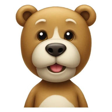 Nounours avec un noeud autour du cou sticker