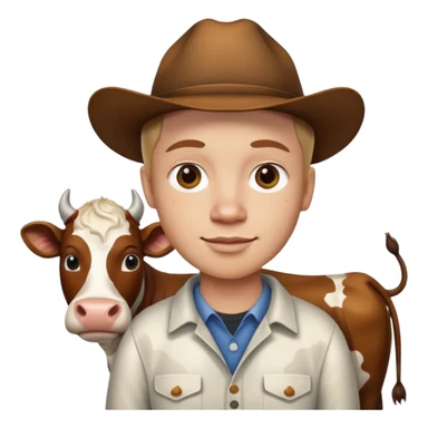 😏+🐮Add these two emojis sticker