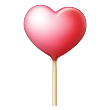 Heart lolipop sticker