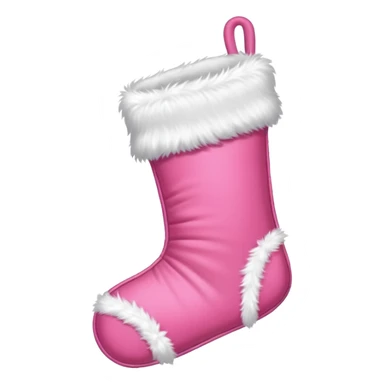 an aesthetic pink  christmas stocking sticker