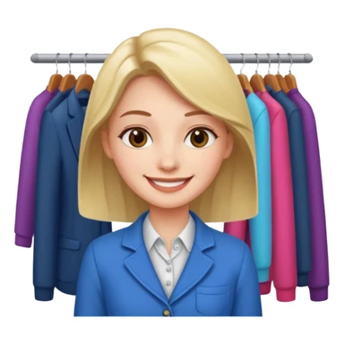 clothing store sales clerk sticker