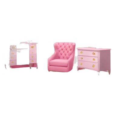 Glam pink decor room sticker