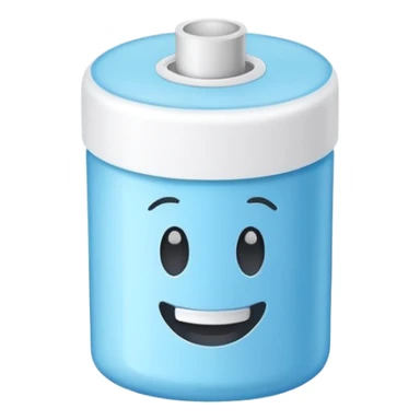 A roll of dental floss sticker