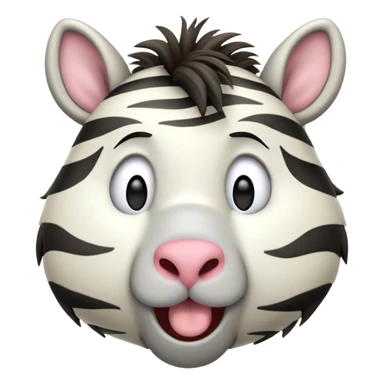 Cinematic Cute Yawning Zebra Portrait Emoji, Head tilted slightly with a dramatic, wide-open yawn, showcasing a soft, downy striped Fur with gently drooping ears and round eyes barely open in drowsy contentment, Simplified yet irresistibly adorable features, highly detailed, glowing with a soft, cozy glow, high shine, relaxed yet expressive, stylized with a touch of savannah charm, bright and endearing, soft glowing outline, capturing the essence of a sleepy yet affectionate zebra, so drowsy it feels like it could stretch out of the screen and curl up for a nap! sticker