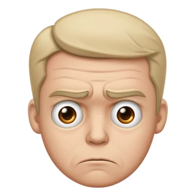 sad confused emoji face enemy of growth sticker