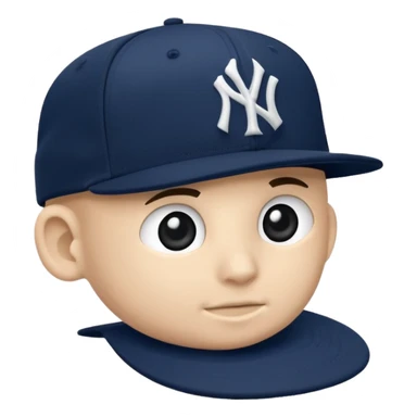 Brimless new york Yankee cap sticker