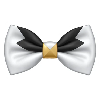 White bow tie like iPhone bow tie sticker