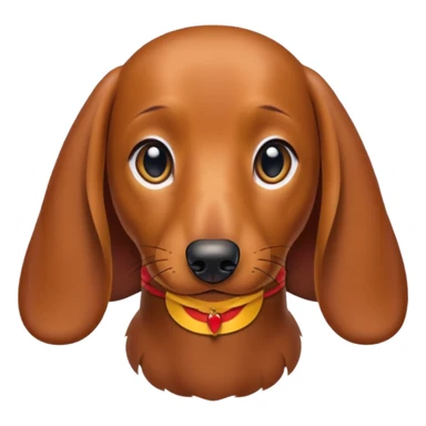 A dachshund with a neck like a turkey’s sticker
