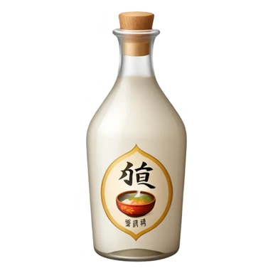 a bottle of rice wine sticker