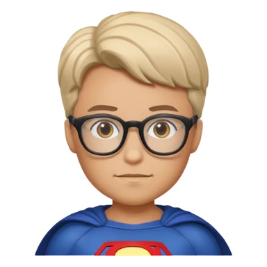 Glasses-Wearing super Heroe sticker
