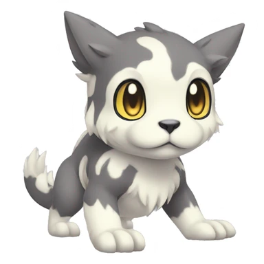 Kawaii cool Digimon-Pokémon-animal full body sticker