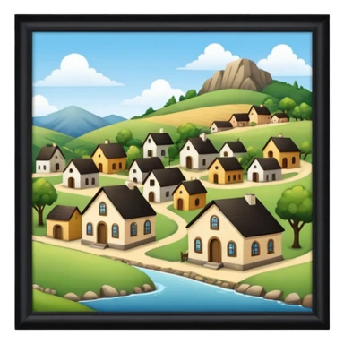 pequeño pueblo sticker