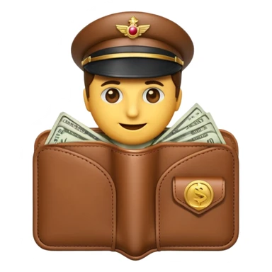 Aviator money emoji, wallet full of cash, casino vibe, premium 3D emoji style, clean, no background
 sticker