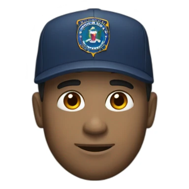 man with FBI cap sticker
