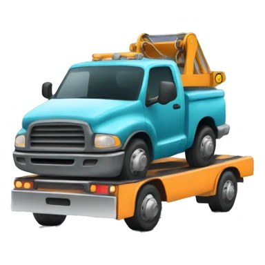 tow truck with loading space  sticker
