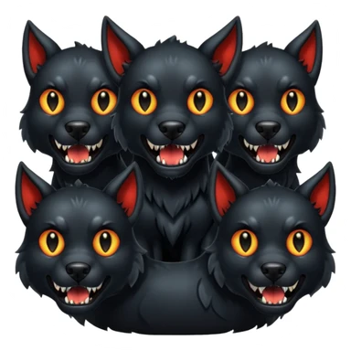 Cerbero perro de tres cabezas  sticker