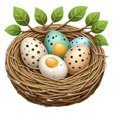 bird nest sticker