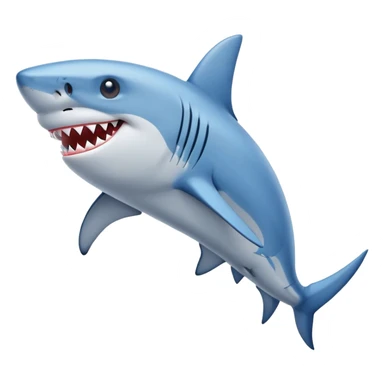 Un tiburón con Zapatos azules sticker