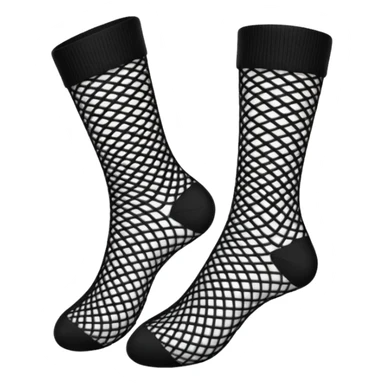 black fishnet socks sticker