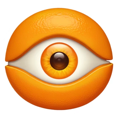 Ojo turco color naranja turco en color naranja sticker