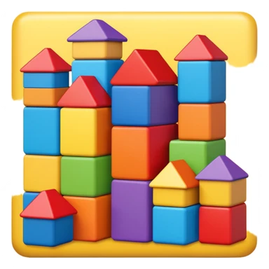 Toy Block Homes sticker