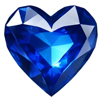 Sapphire heart sticker