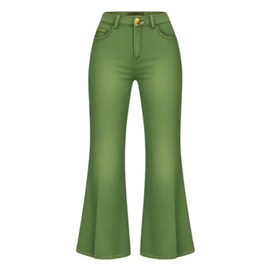 Green flared trousers sticker
