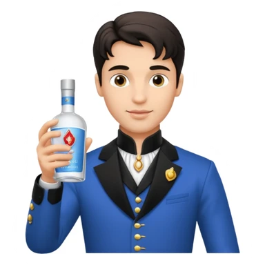 Princes with absolute vodka ￼ sticker