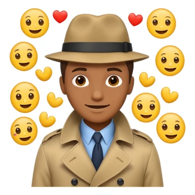 a detective film - several emojis sticker