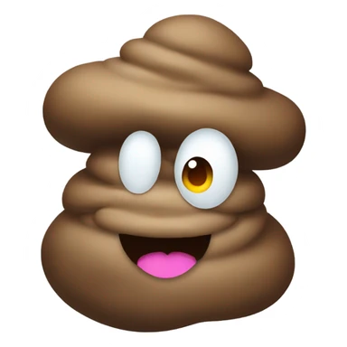 poop with a hat sticker