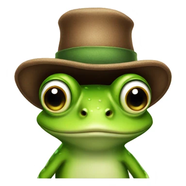 Frog with hat that says sadie sticker