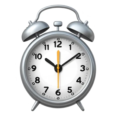 ringing alarm clock on the nightstand sticker